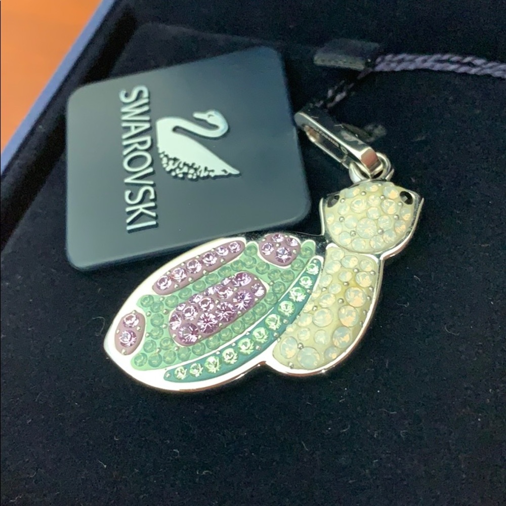 New Swarovski Crystal Snail Pendant Zipper Pull
